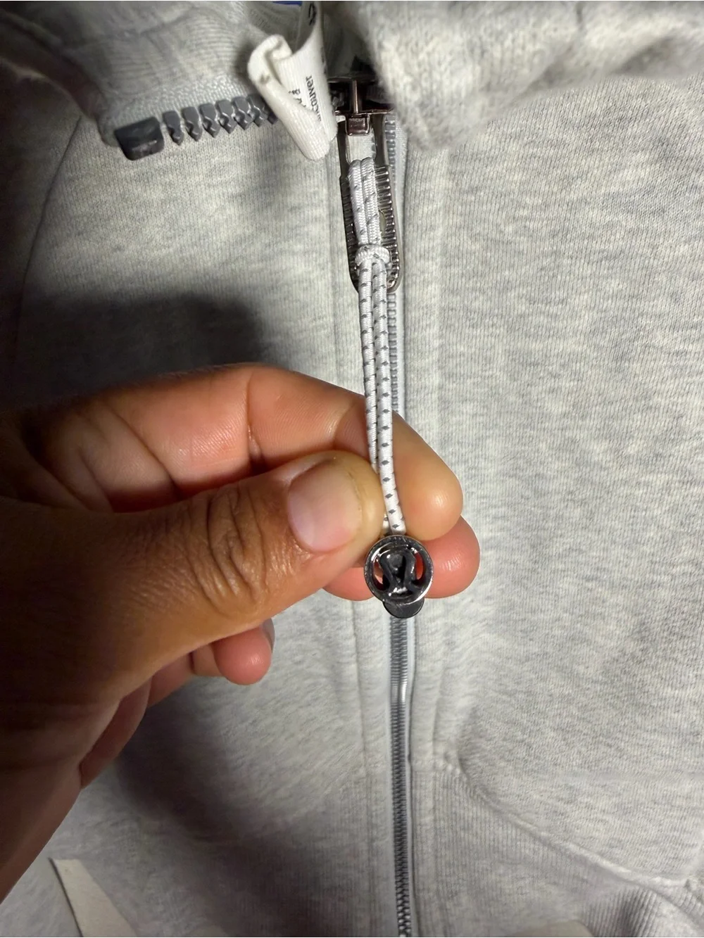 lululemon athletica Light Gray Zip Hoodie with Hood